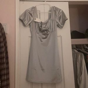 Brand new dress from H&M, light blue, satin